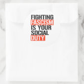 ファシズムと戦うのは君の義務だ ラウンドシール (バッグ)