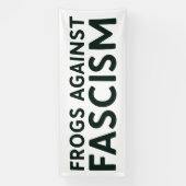 ファシズムに反対するカエル ポートランドのカエル抗議 横断幕 (縦)