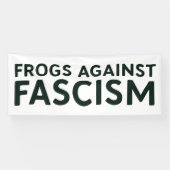ファシズムに反対するカエル ポートランドのカエル抗議 横断幕 (横)