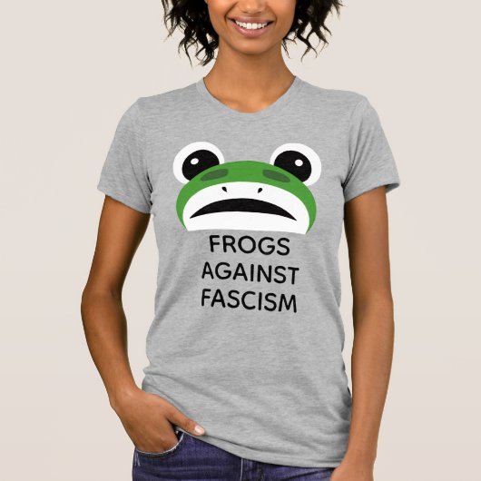 ファシズムに反対するカエル Tシャツ (正面)