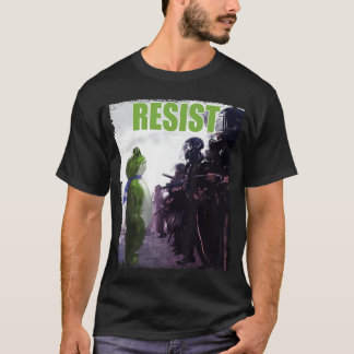 ファシズムに反対する面白いカエルたち 抵抗 自由のために立ち上がれ Tシャツ