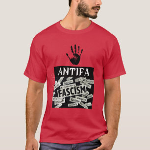ファシズムに対するアンチファシ統一されたストの行動 Tシャツ