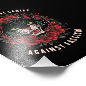 ファシズムに対する子どものいない猫の女性たち フォトプリント            (角)