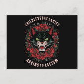 ファシズムに対する子どものいない猫の女性たち ポストカード (正面)