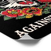 ファシズムに対する猫の女おもしろい性猫フェミニスト2 ポスター (角)