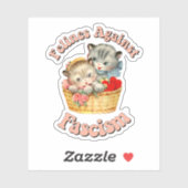 ファシズムに対する猫科の動物 シール (シート)