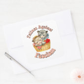 ファシズムに対する猫科の動物 スクエアシール (封筒)