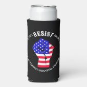 ファシズムに対抗する，寡頭政治，アンチ – トランプ スリム缶クーラー (Seltzer正面)