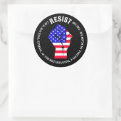 ファシズムに対抗する,寡頭政治,アンチ – トランプ ラウンドシール (バッグ)