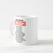 ファシズムの初期警告標識 コーヒーマグカップ (正面左)