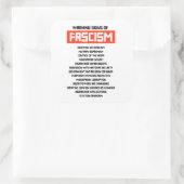 ファシズムの初期警告標識 スクエアシール (バッグ)