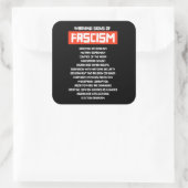 ファシズムの初期警告標識 スクエアシール (バッグ)