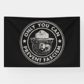 ファシズムの抵抗を防ぐのは君だけだ 横断幕 (横)