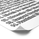 ファシズムの警告標識アンチトランプはファシストに抵抗 ポスター (角)