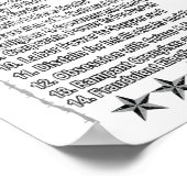 ファシズムの警告標識アンチトランプはファシストに抵抗 ポスター (角)