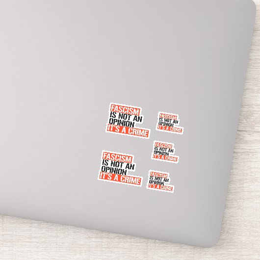 ファシズムは意見ではない シール (詳細)