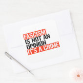 ファシズムは意見ではない スクエアシール (封筒)