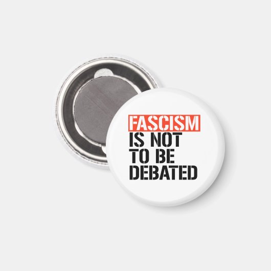 ファシズムは議論されるべきではない マグネット (正面/裏面)