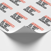 ファシズムは議論されるべきではない ラッピングペーパー (角)