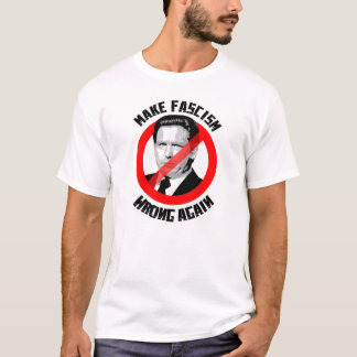 ファシズムを再び間違える Tシャツ