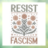 ファシズムフローラトランスジェンダーLGBTQアンチトランプ ウィンドウサイン (シート3)