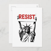 ファシズムフローラトランスジェンダーLGBTQアンチトランプ シーズンポストカード (正面/裏面)