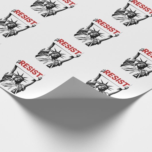 ファシズムフローラトランスジェンダーLGBTQアンチトランプ ラッピングペーパー (角)