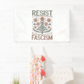 ファシズムフローラトランスジェンダーLGBTQアンチトランプ 横断幕 (インサイチュ)