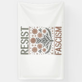 ファシズムフローラトランスジェンダーLGBTQアンチトランプ 横断幕 (縦)