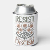 ファシズムフローラトランスジェンダーLGBTQアンチトランプ 缶クーラー (缶正面)