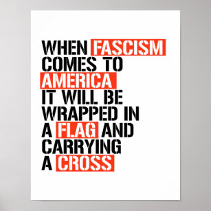 ファシズム来がアメリカに対して包まれたは ポスター