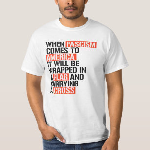 ファシズム来がアメリカに Tシャツ