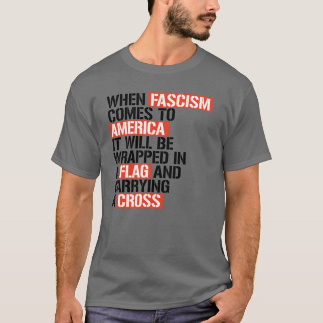 ファシズム来がアメリカに Tシャツ (正面)