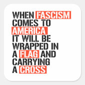 ファシズム来がアメリカへ スクエアシール (正面)