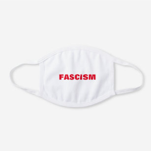 ファシズム顔マスク ホワイトコットンマスク