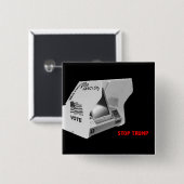 ファシズムPinを投票して下さい 缶バッジ (正面&裏面)