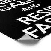 ファシ保ズムのアンチ切り札T型に抵抗する ポスター (角)