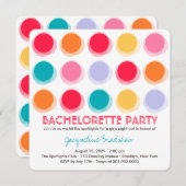 ファジィカラーディスコドットバチェロレッテ招待状 招待状 (正面/裏面)