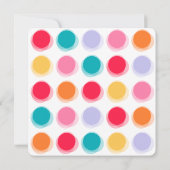 ファジィカラーディスコドットバチェロレッテ招待状 招待状 (裏面)