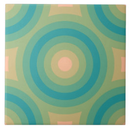 ファジーなピーチバルトの円のパターン タイル