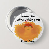 ファジーなモンスター漫画のキャラクター 缶バッジ (正面&裏面)