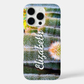 ファジーグリーンサボテン多肉性フォトモノグラム名 Case-Mate iPhoneケース (裏面)