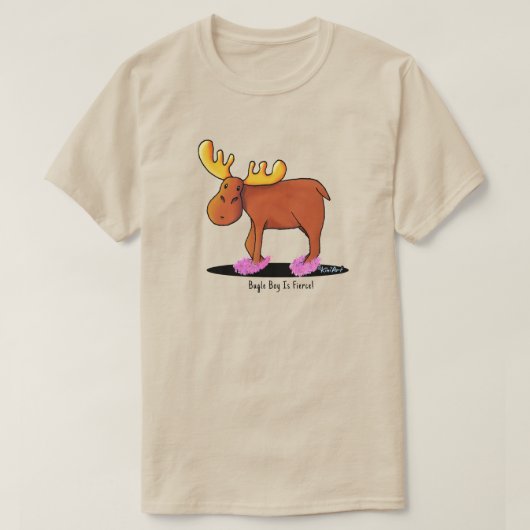 ファジースリッパムースTシャツ Tシャツ (デザイン正面)