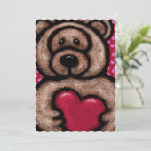 ファジーテディベアバレンタイン シーズンカード (スタンド正面)