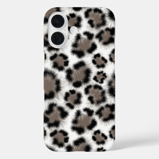 ファジーヒョウ柄 - ワイルドでおしゃれなスマホケース Case-Mate iPhoneケース (裏面)
