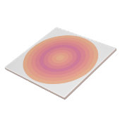 ファジーピーチオーロラピンクサークルセラミックタイル タイル (側面)