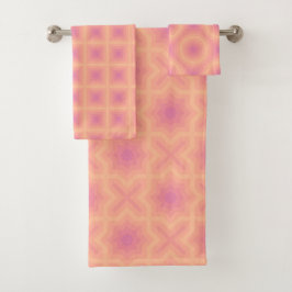 ファジーピーチオーロラピンク バスタオルセット