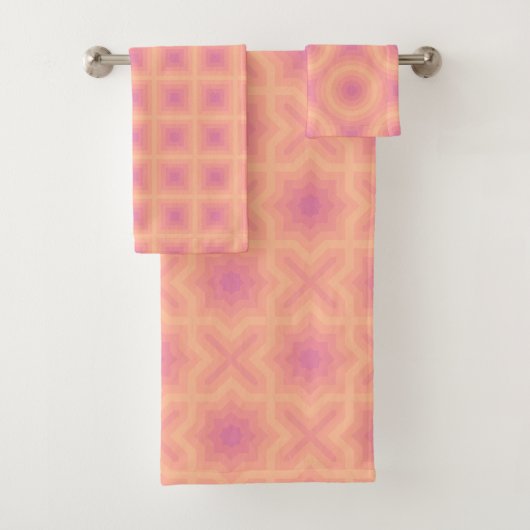 ファジーピーチオーロラピンク バスタオルセット (インサイチュ)