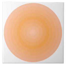 ファジーピーチ燃えるオレンジの円セラミックタイル タイル