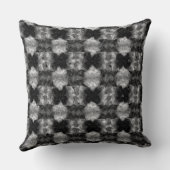 ファジーフェイクファー市松模様にパターン装飾用クッション クッション (裏面)